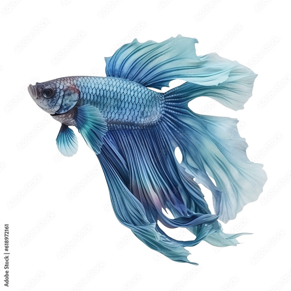 Fototapeta premium Siamese fighting fish isolate