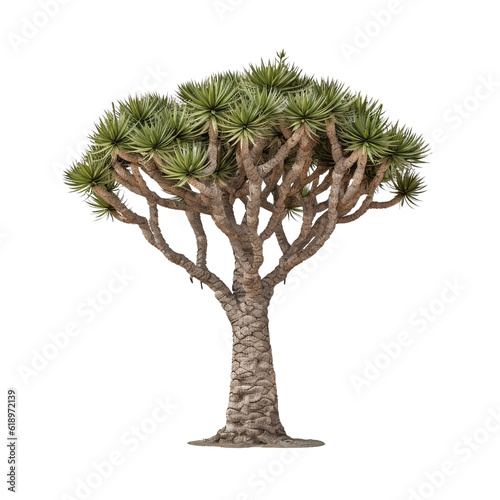 dragon tree isolated on white background