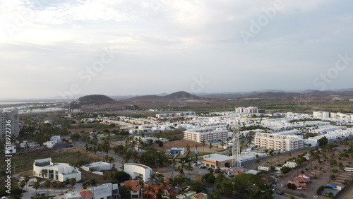 drone photography of the condominiums near the beach in mazatlan sinaloa mexico