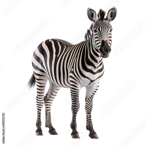 Obraz zebra isolated on white