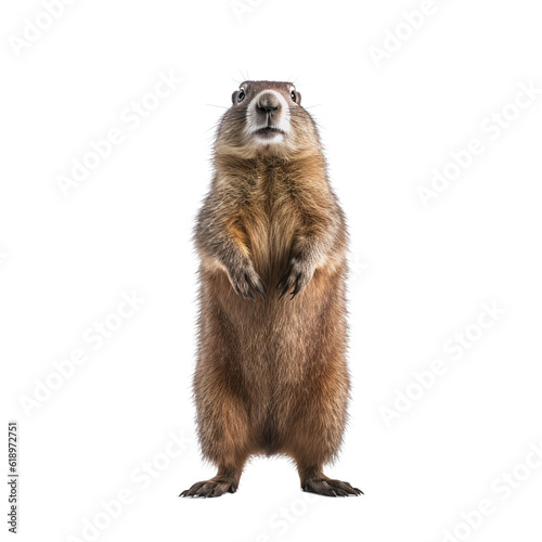 close up of a otter on a white background