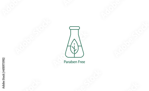 paraben free icon vector illustration 