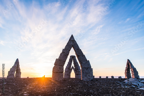 Arctic Henge At Midnight photo