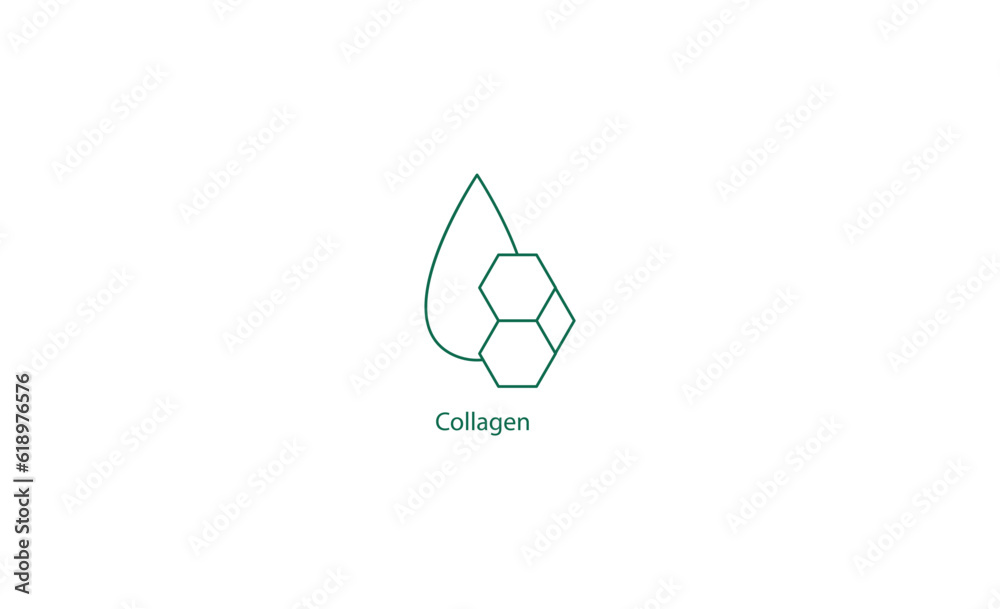 collagen protein icon vector illustration collagen protein icon vector illustration