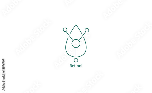 Retinol Icon: A visual representation of retinol, a powerful skincare ingredient known for its anti-aging properties