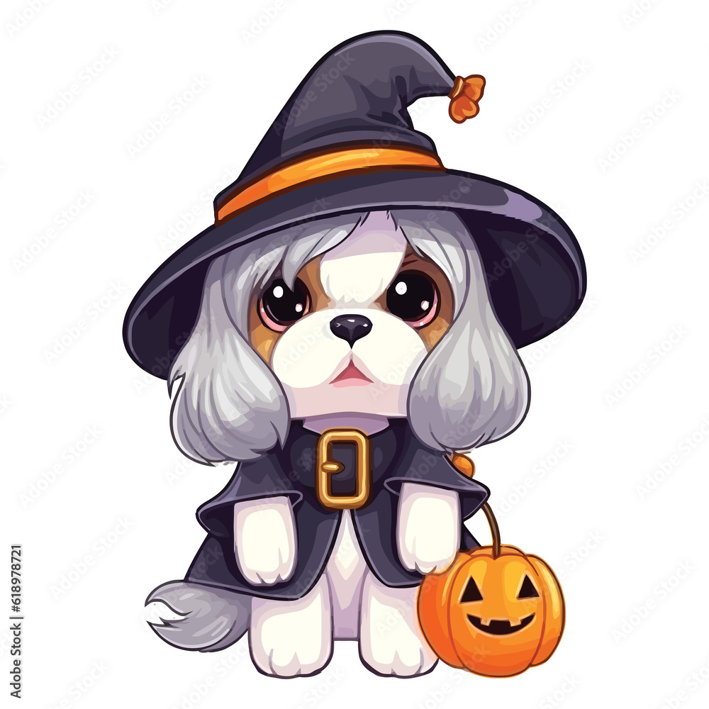 Spooky Paws: Shih Tzu Puppy Celebrates Halloween Spooky Paws: Shih Tzu Puppy Celebrates Halloween