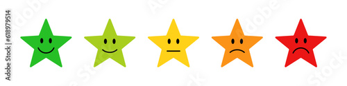 Smiley five star