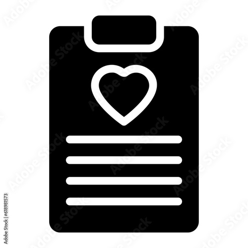 clipboard glyph icon