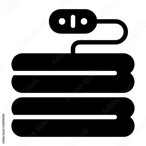 heating pad glyph icon