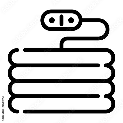 heating pad line icon