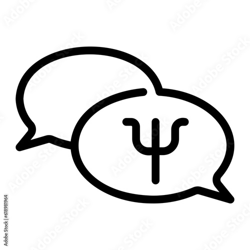 psychotherapy line icon