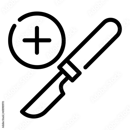 surgery line icon