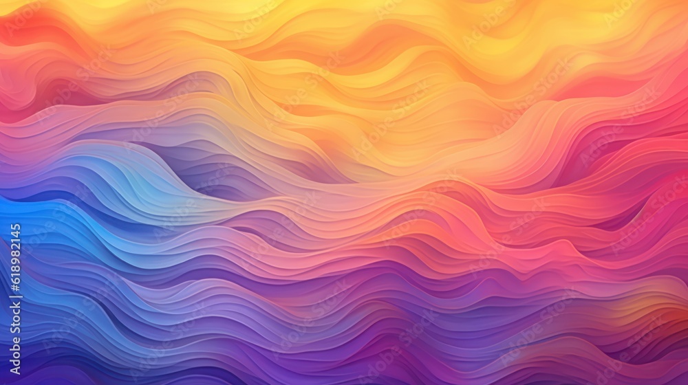 Colored theme wave wallpaper