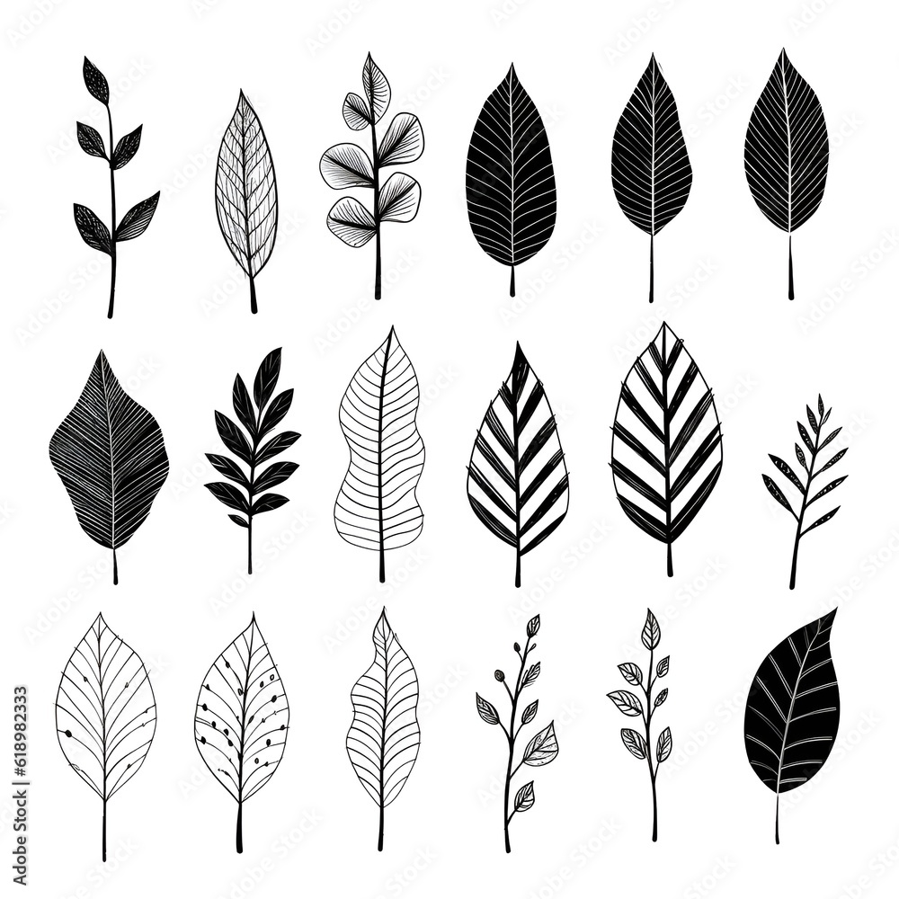 Monochromatic sketches: exploring the beauty of botanicals in grayscale