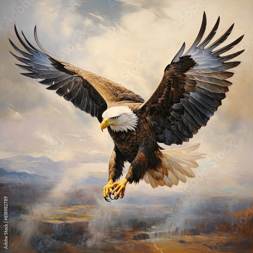 eagle in flight