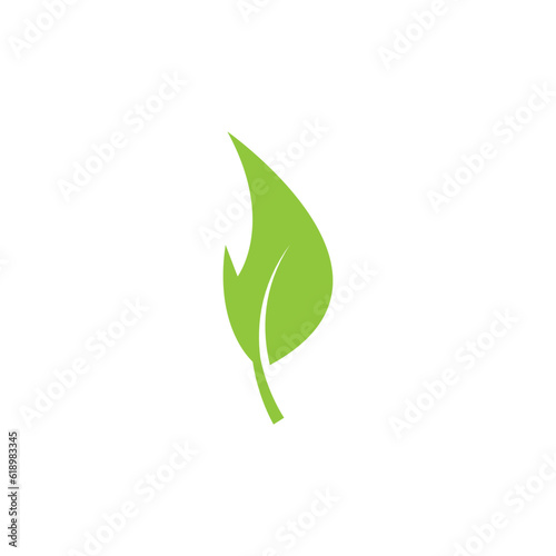 Logos of green Tree leaf nature element vector