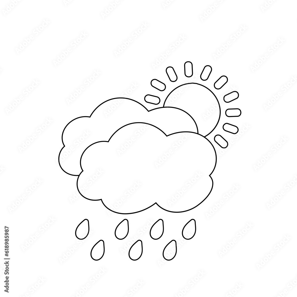 weather icon set sun rain thunderstorm dew wind snow cloud night sky for forecast weather icon set sun rain thunderstorm dew wind snow cloud night sky for forecast