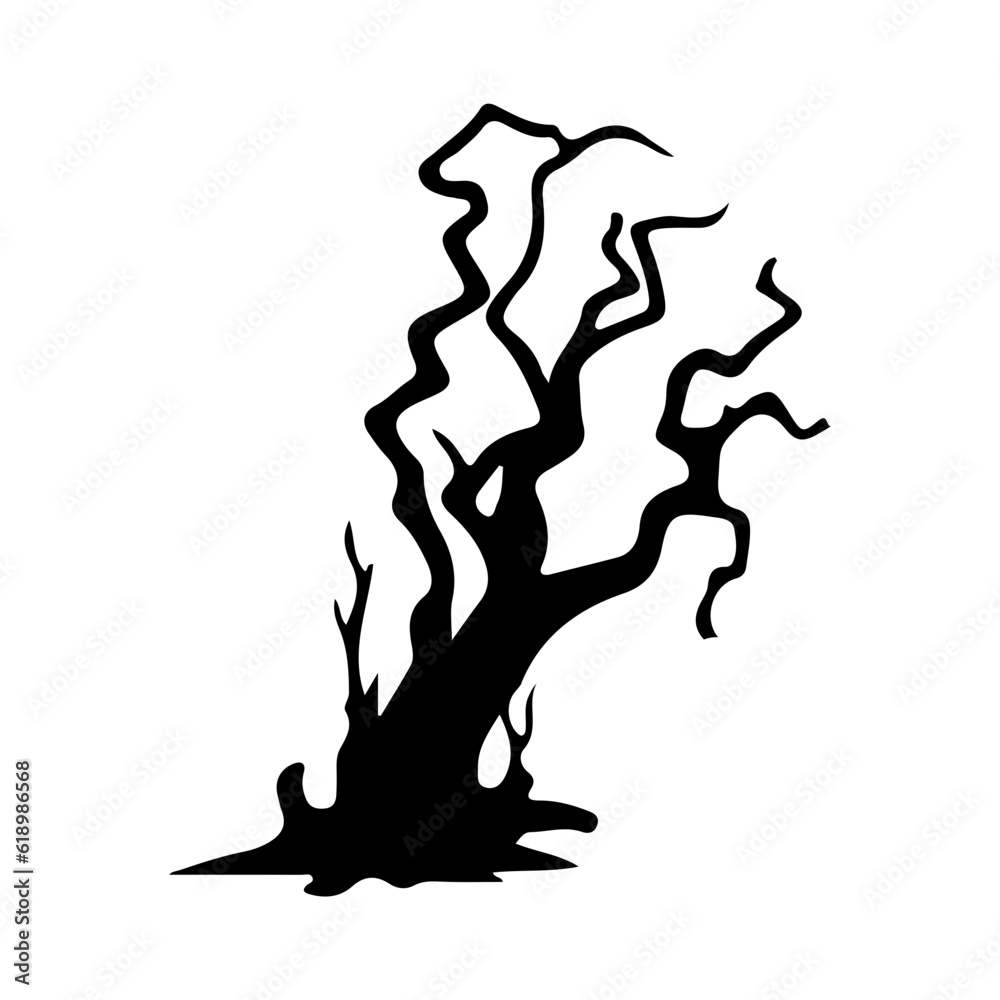 Haunted Tree Black Shadow Scary Horror
