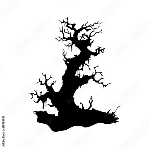 Haunted Tree Black Shadow Scary Horror 