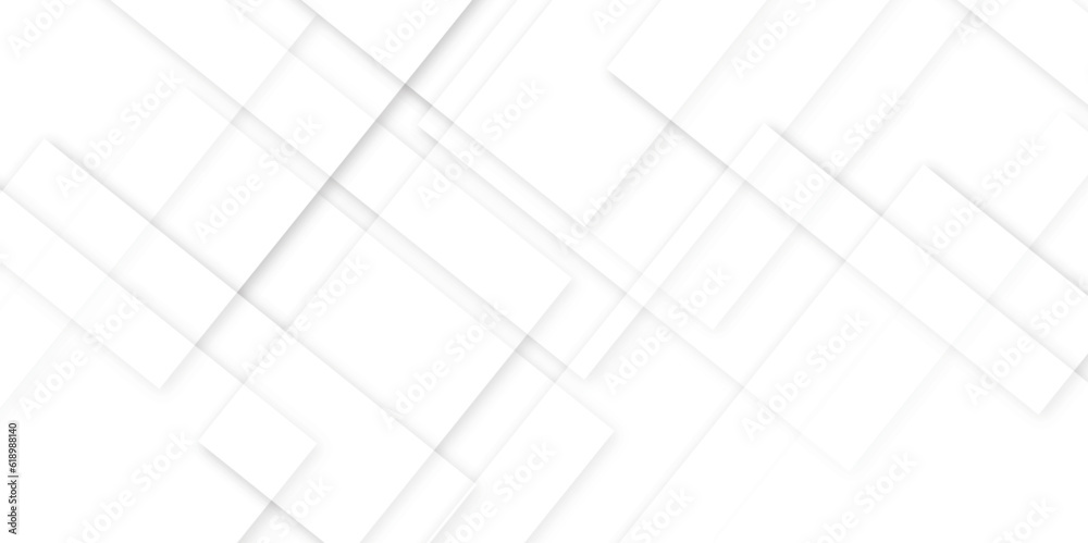  Abstract background with white and gray color technology modern background design . Geometric background with squares in bright light with soft shadows as pattern. Template for branding business .