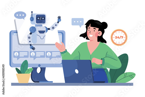 AI chatbots provide instant customer support.