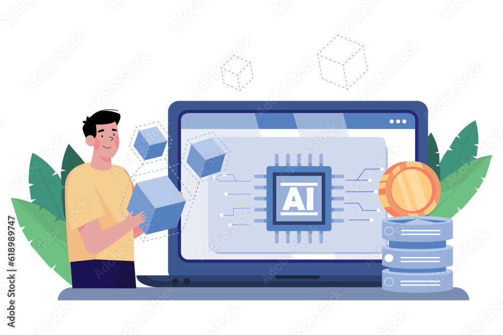 Machine learning analyzes big data for insights. Machine learning analyzes big data for insights.