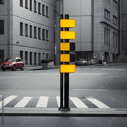 Informative signs enhancing navigation on city streets