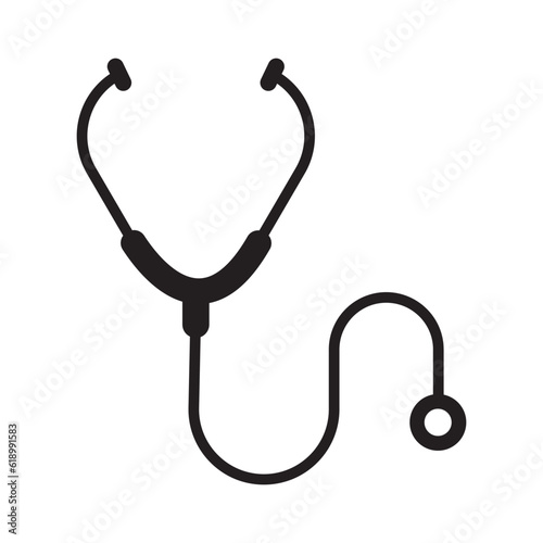 stethoscope icon vector