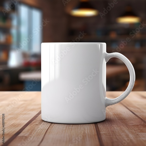 Mockup featuring a mug with professional workspace accessories