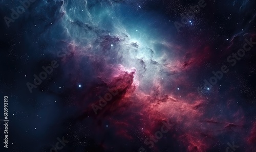 With vibrant colors and swirling shapes  the abstract art captured the beauty of outer space and the endless nebula galaxy. Creating using generative AI tools