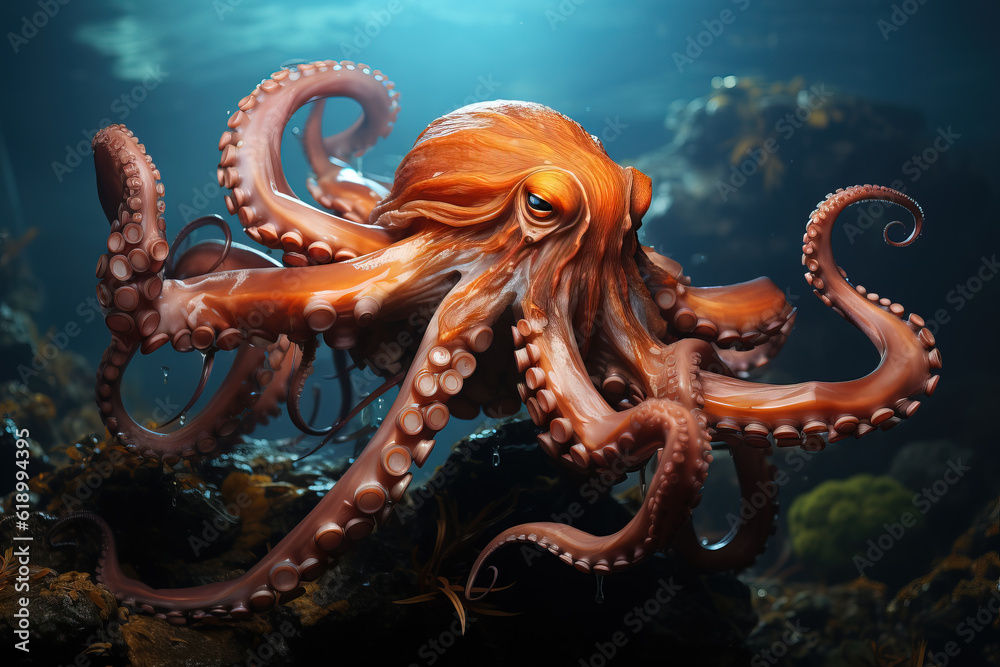 octopus in the sea octopus in the sea
