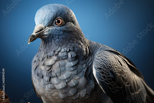 Portrait of a pigeon 