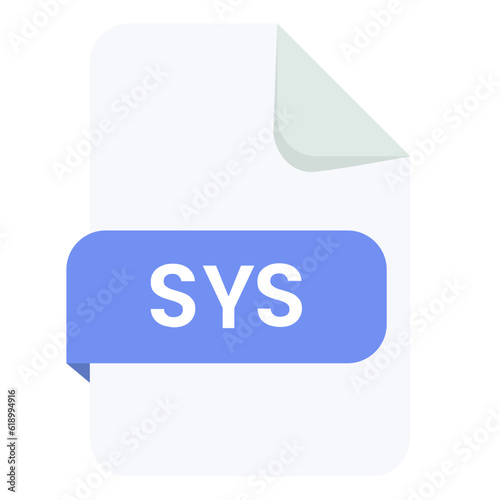 File Type sys with paper folds