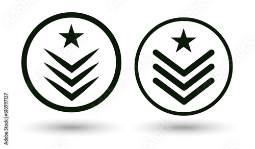 Military emblem icon image vector illustration.