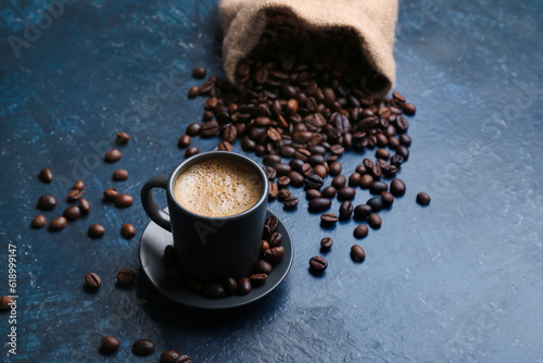Freshly brewed espresso cof...