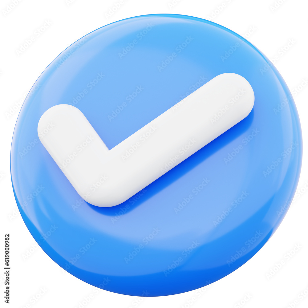 Checklist checkmark tick icon button ellipse shape 3d render illustration isolated on transparent background Checklist checkmark tick icon button ellipse shape 3d render illustration isolated on transparent background