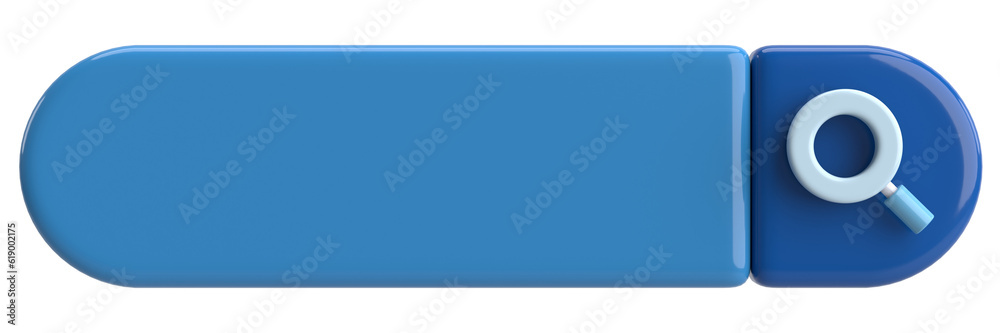 Search field. Search bar. 3D illustration. Search field. Search bar. 3D illustration.