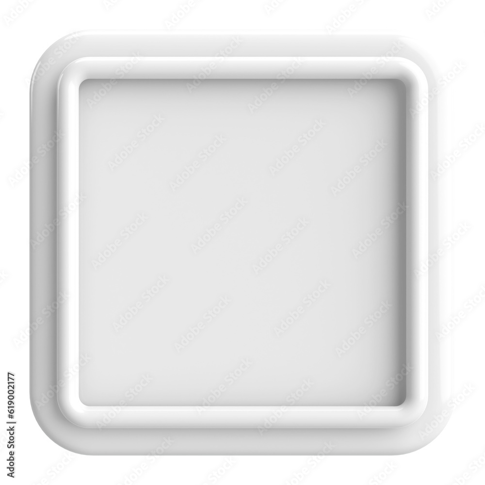 3D rectangle button. Empty button. 3D illustration. 3D rectangle button. Empty button. 3D illustration.
