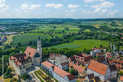 Donauwörth, Ausblick über das Kloster zur Bleichwiese und ins Wörnitztal