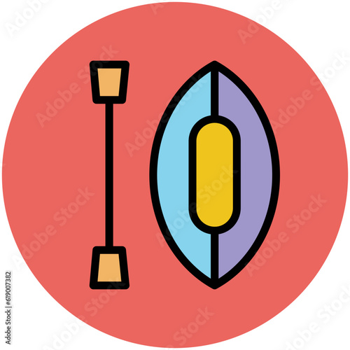 Water transport, flat icon of boat 
