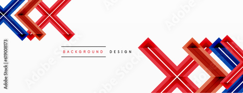 Cross line background minimal geometric template. Design for wallpaper, banner, background, landing page, wall art, invitation, prints, posters