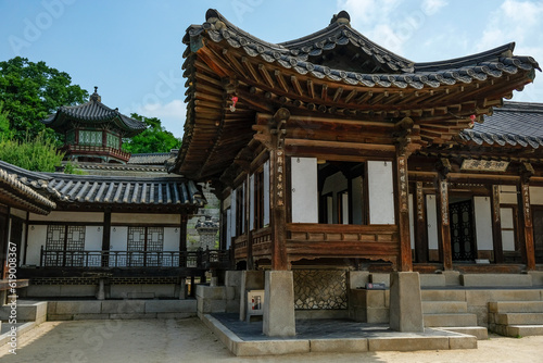 Detail of the Changdeokgung Palace in Seoul, South Korea.