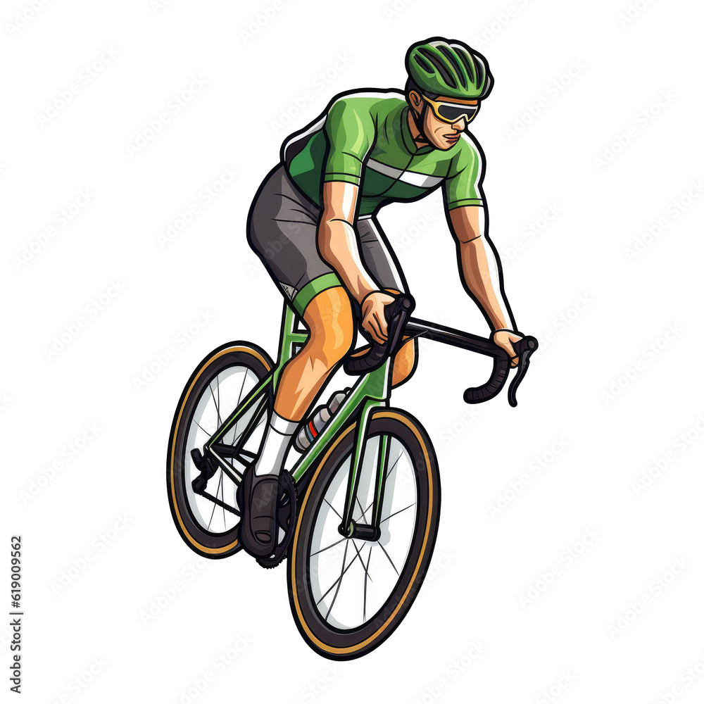 Fototapeta premium Bicycle Generative AI