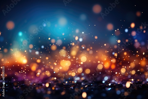 Sparkling bokeh background generated by AI technology