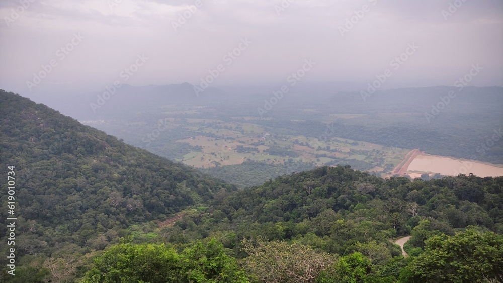 Fototapeta premium view from the top of the mountain