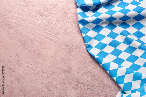 Flag of Bavaria on pink background