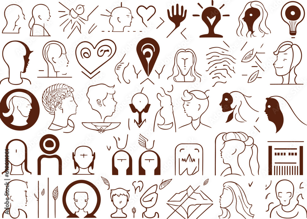 Empathy icon set. It included sympathy, friend, support, emotion, mental health, and more icons. 