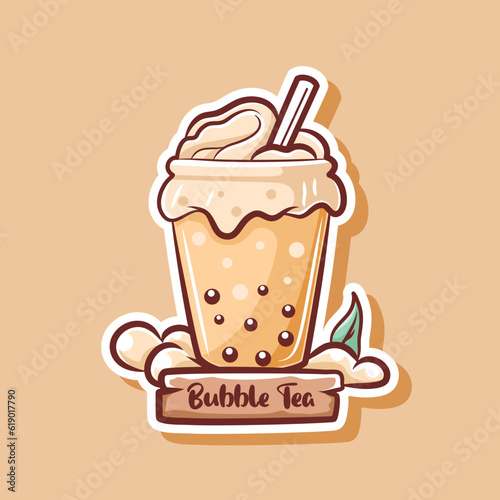 bubble tea logo