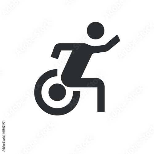 icon disability rights vector illustration