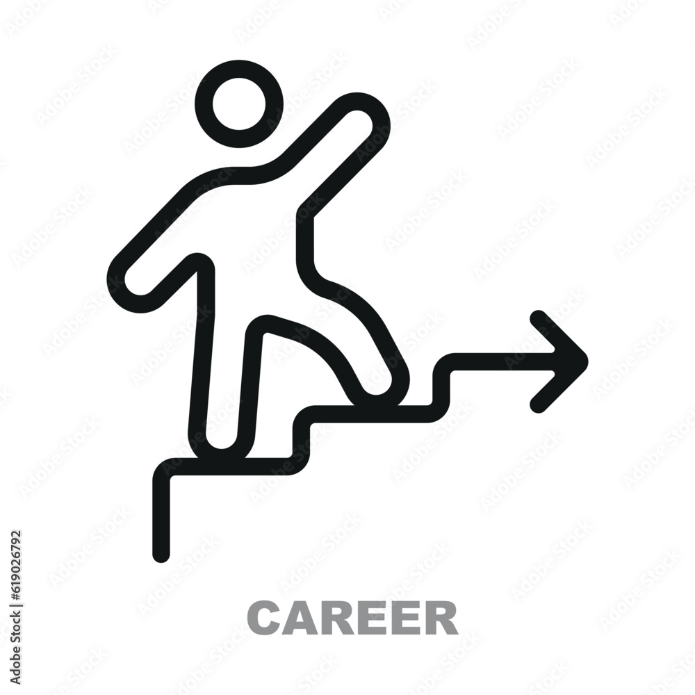 Career vector icon. Perfect for a website or infographics. Career vector icon. Perfect for a website or infographics.
